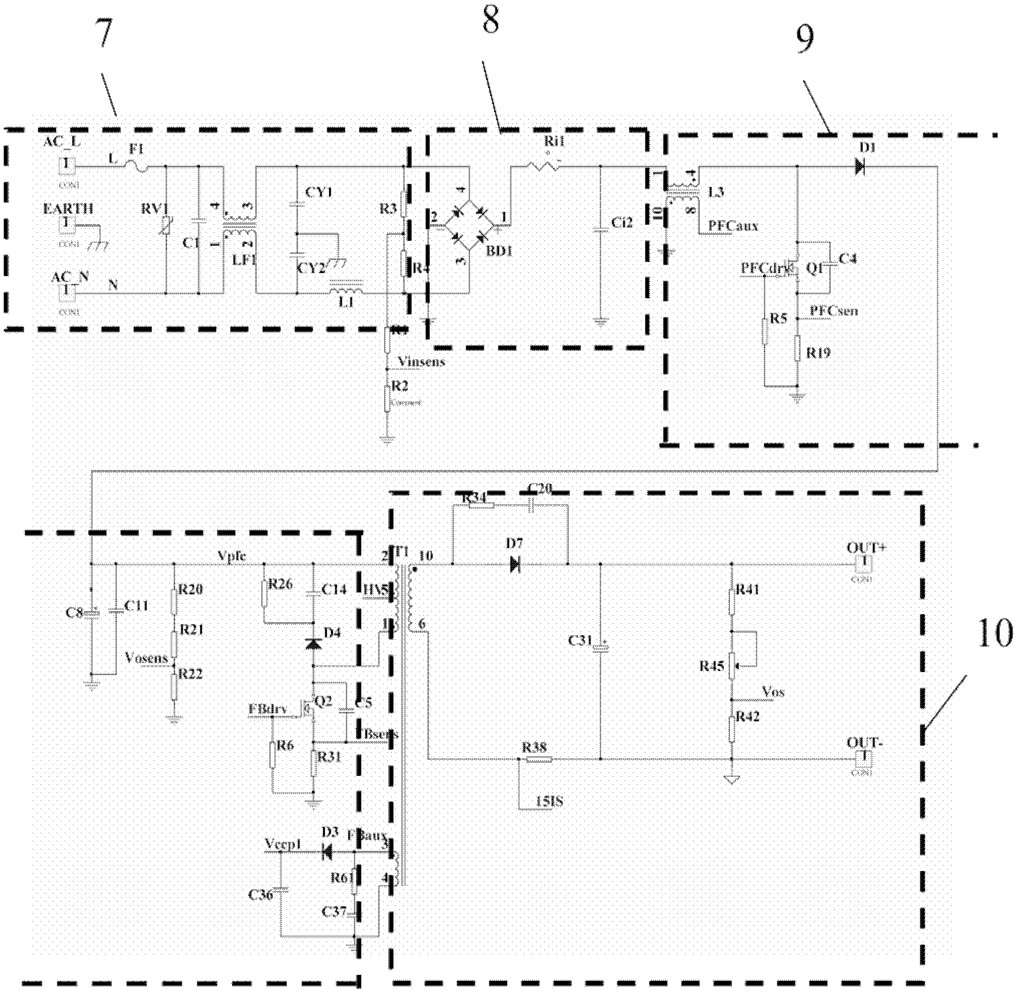 Program-control pulse generator used for repetition frequency high-voltage pulse power supply