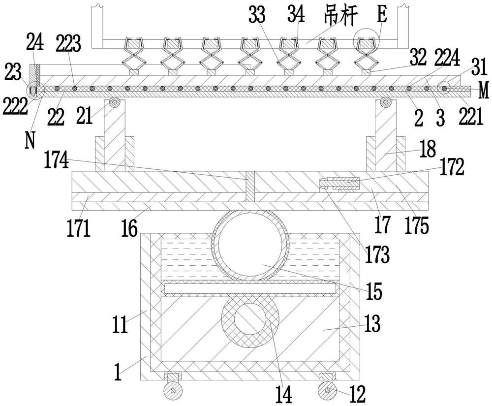 A construction method for indoor keel installation