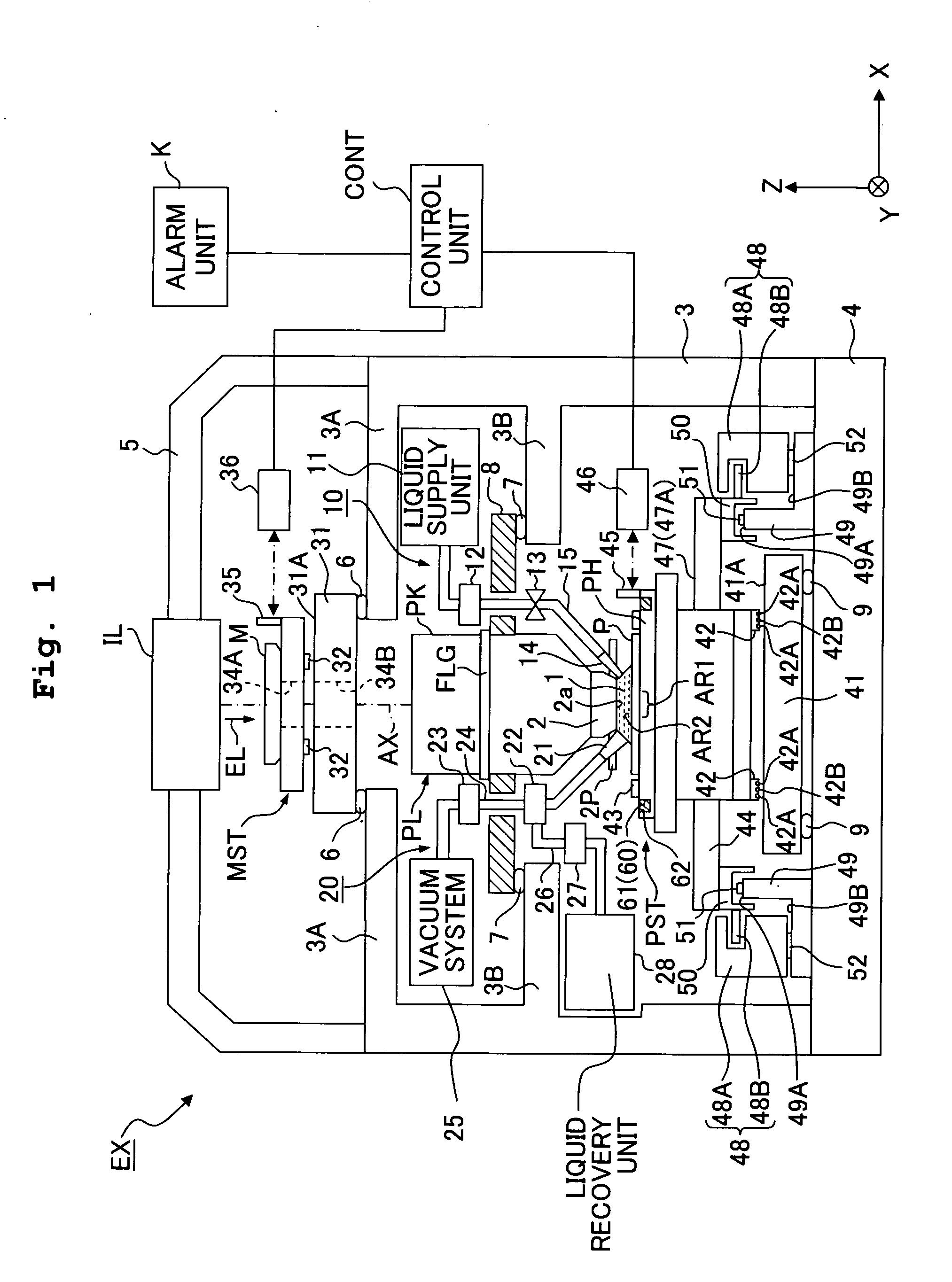 Exposure apparatus, method for producing device, and method for controlling exposure apparatus