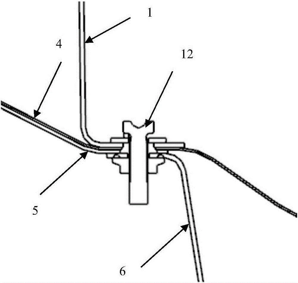 Handbrake installing point strengthening structure