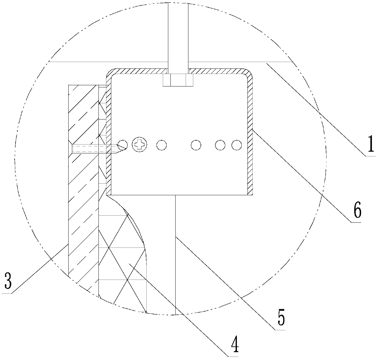 Assembled wall body with built-in ceiling and floor keel connecting element