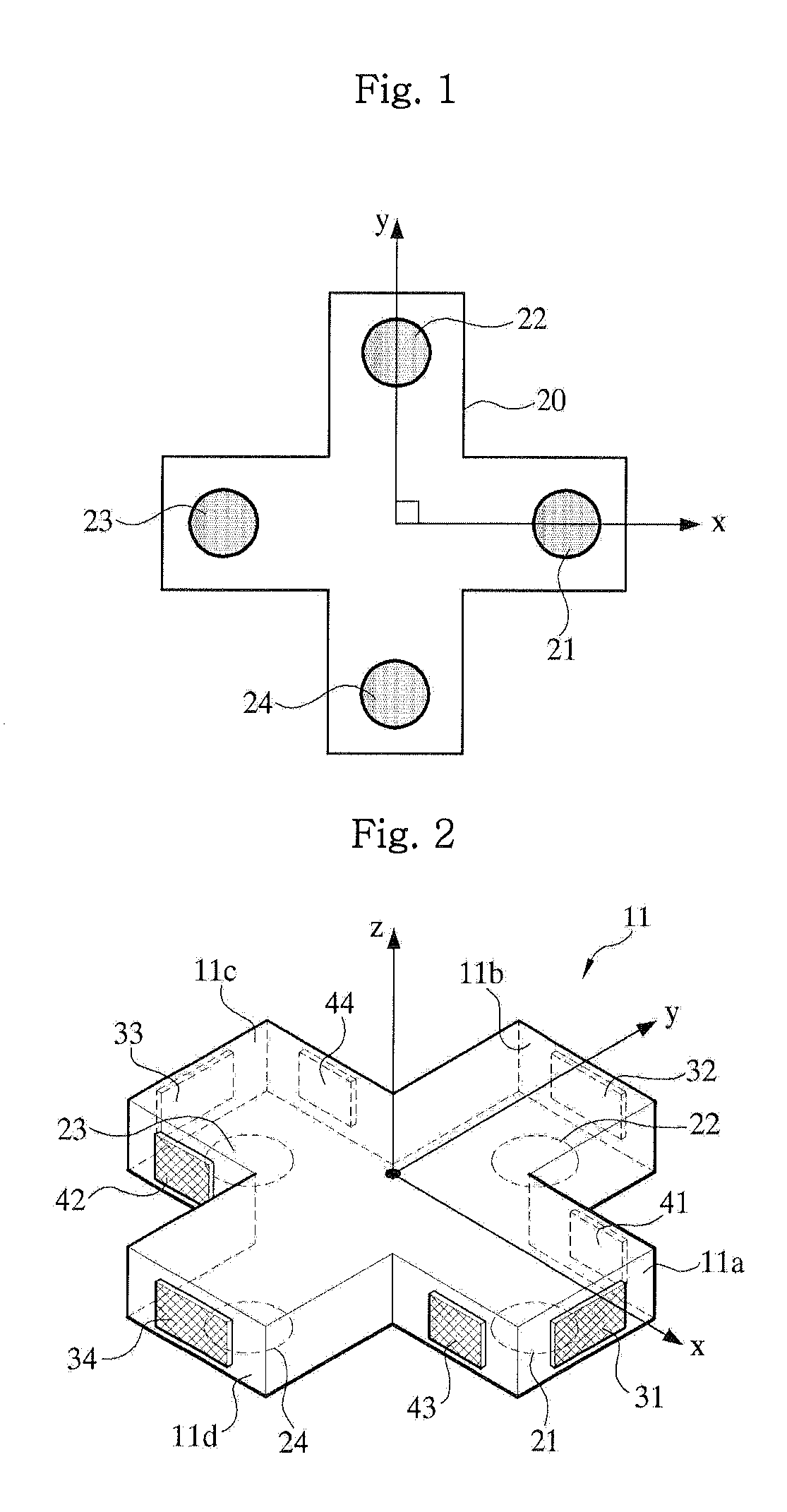 6-axis sensor structure using force sensor and method of measuring force and moment therewith