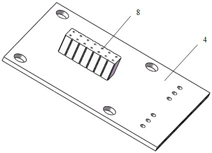 A small sealed electromagnetic relay contact system reed stiffness test device