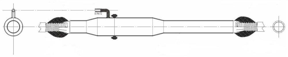 Electric welding structure of cable joint