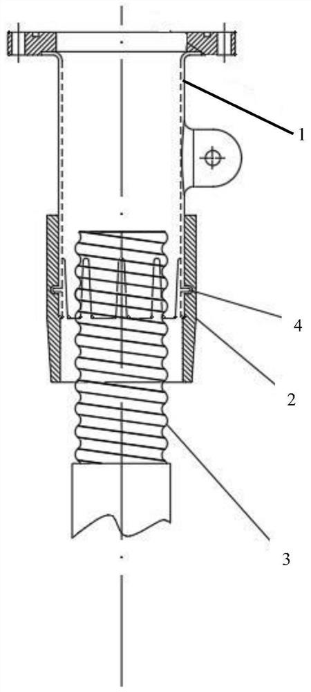 Electric welding structure of cable joint