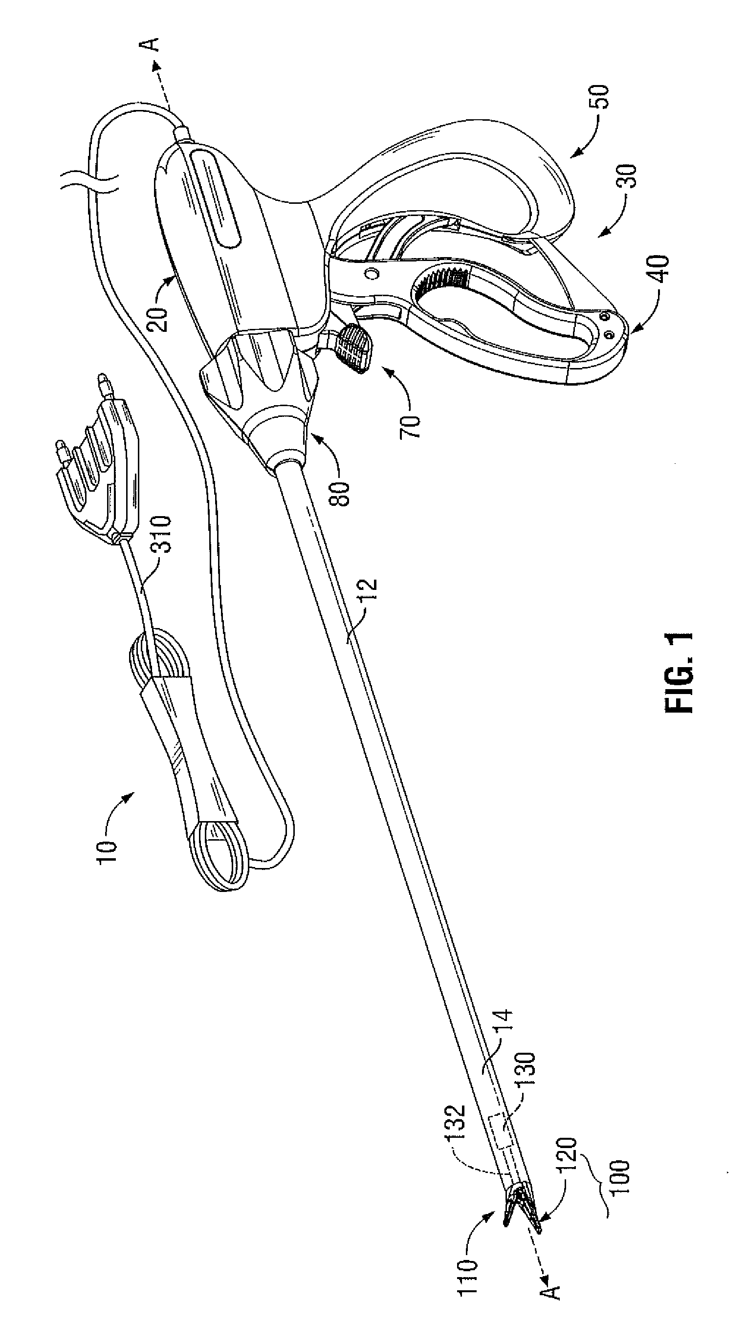 Apparatus, System, and Method for Performing an Endoscopic Electrosurgical Procedure