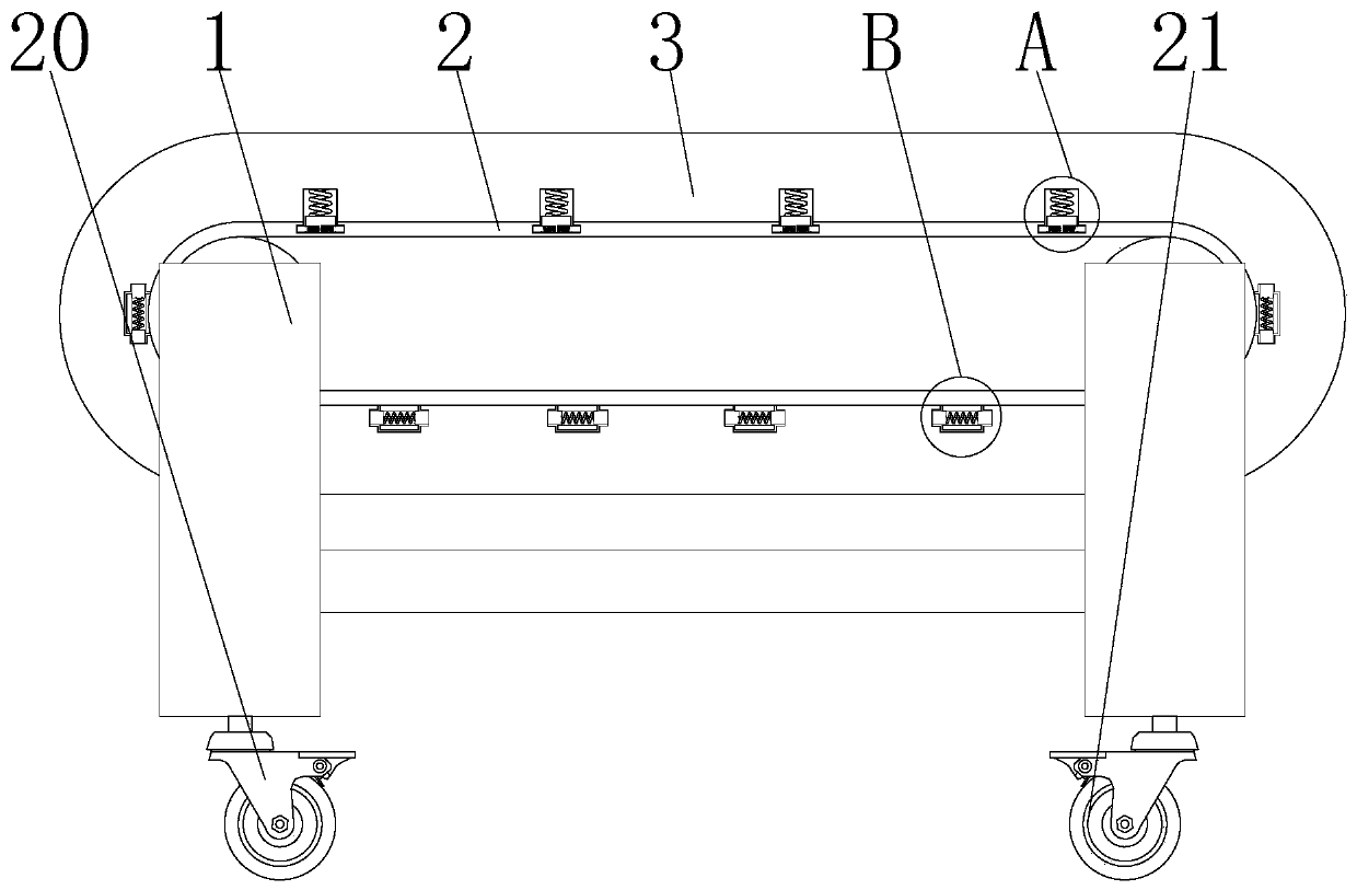 An anti-drop conveying device