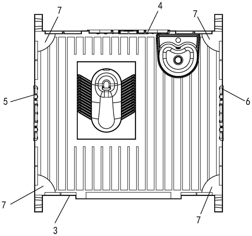 Rotational molding toilet room