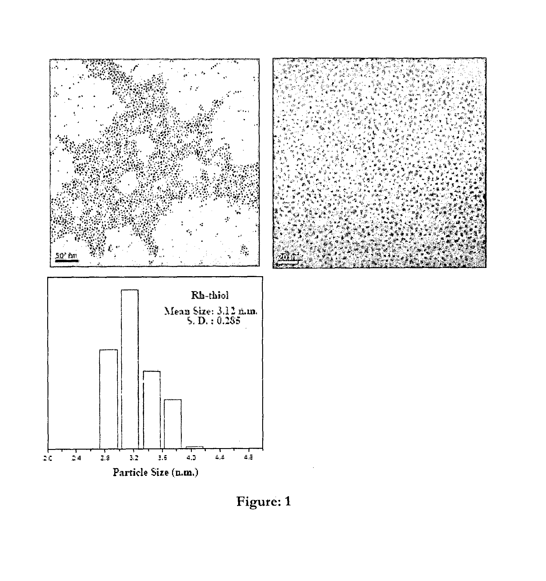 One pot process for the preparation of ultra-small size transition metal nonoparticles
