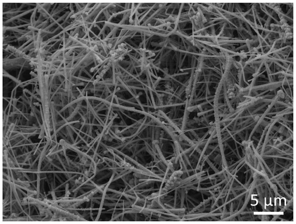 Copper phthalocyanine polymer (at) copper nanowire core-shell nanomaterial and preparation method and application thereof