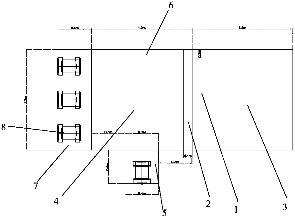 Underground test cell for multiple geotechnical tests