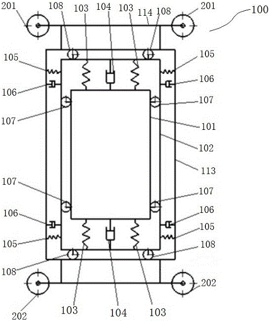 Circulating vertical-lifting elevator car and elevator system with same