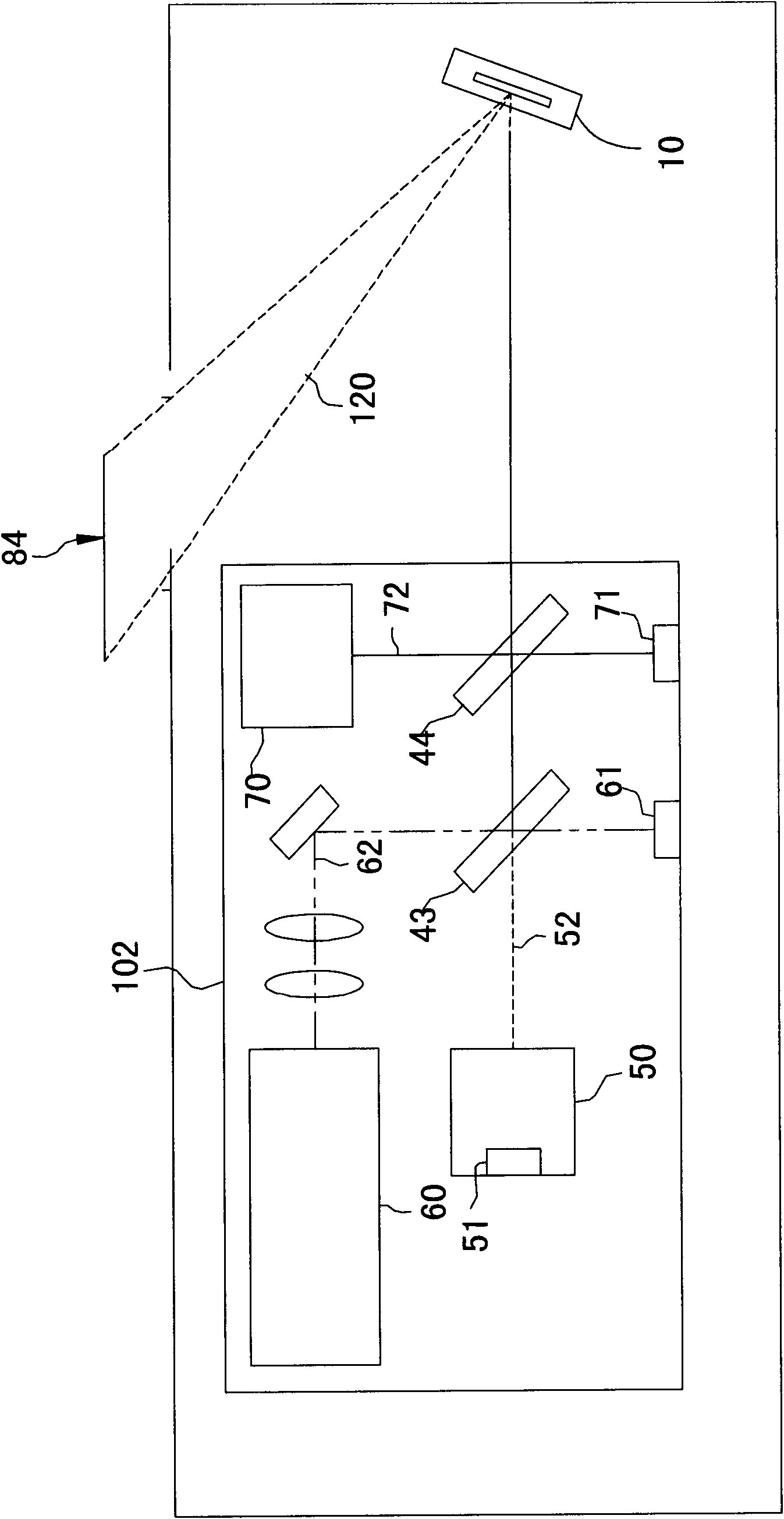 Two-dimensional scanning and reflecting device