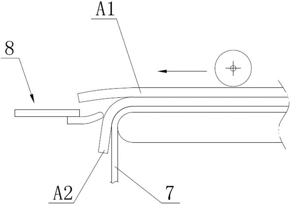 Layer separation method for flexible film