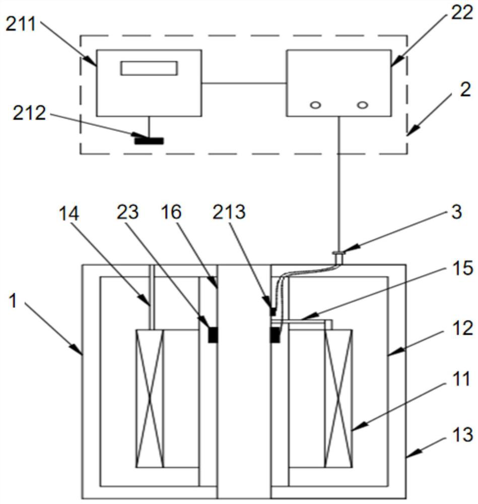 Field superconducting magnet anti-frosting self-adaptive heating device