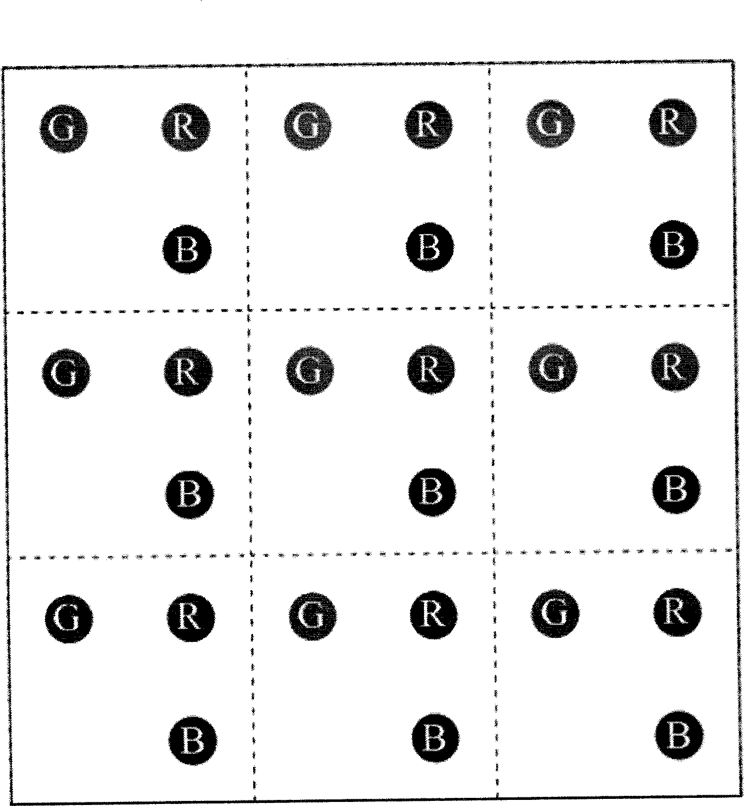 Method and apparatus for virtual display of LED display screen pixel