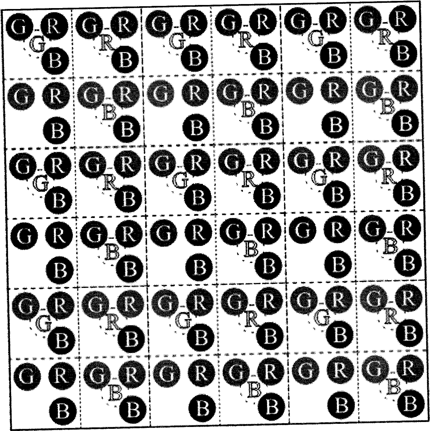 Method and apparatus for virtual display of LED display screen pixel