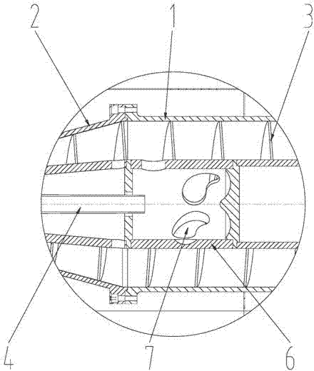 Horizontal spiral discharge sedimentary centrifuge and feeding pipe barrel thereof
