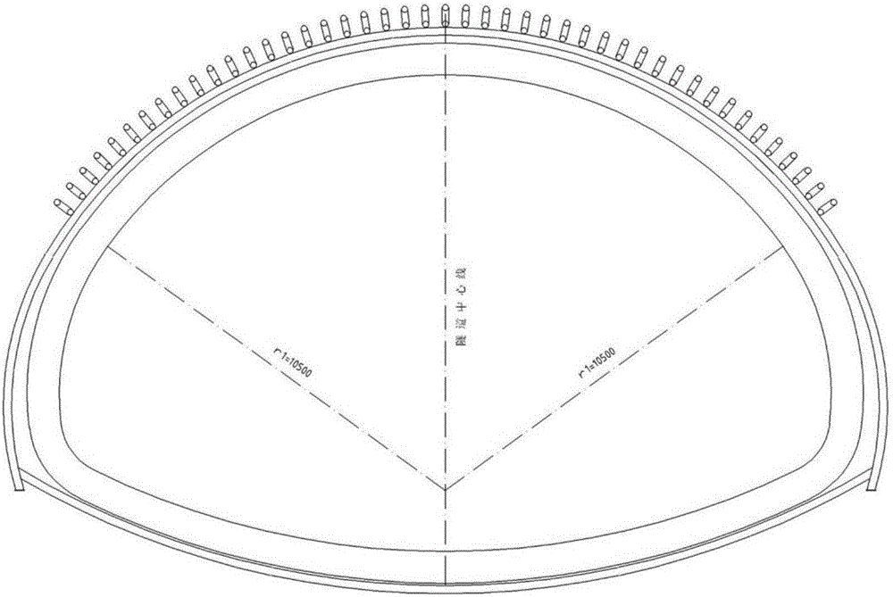 Five-step construction method for three steps of IV-stage surrounding rock ultra-large cross section