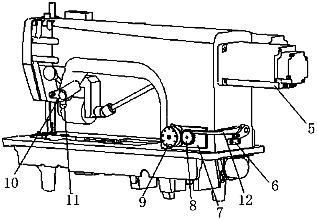 A fully automatic control device and control method for a sewing machine mop wheel