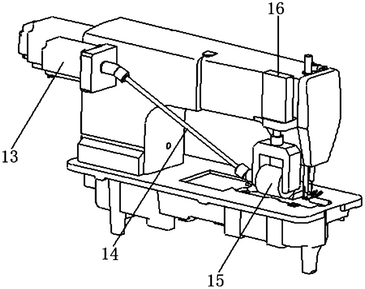 A fully automatic control device and control method for a sewing machine mop wheel