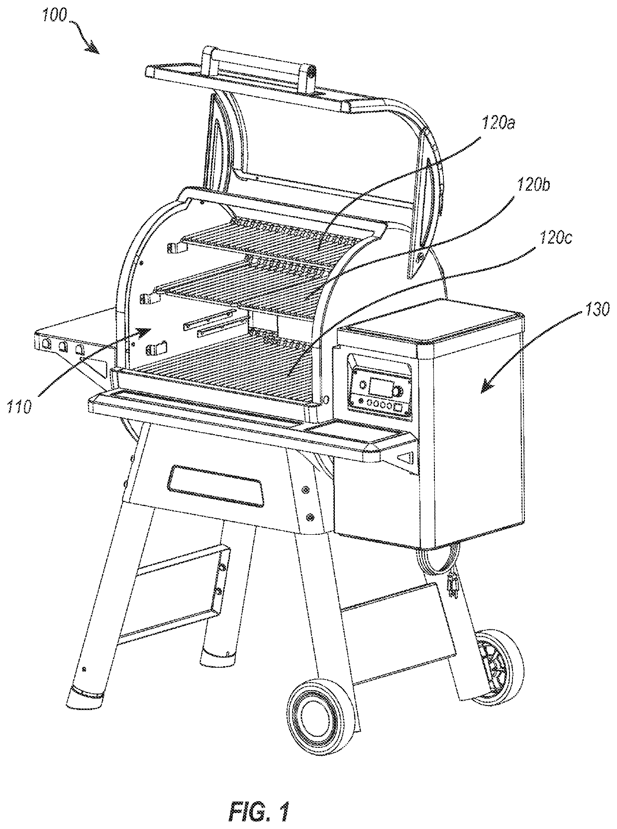 Self-cleaning grill