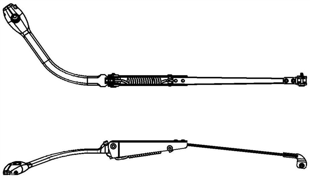 General windshield wiper pressure adjusting device for airplanes