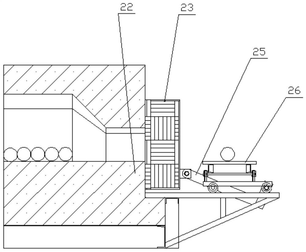 Furnace mouth bottom automatic protection device