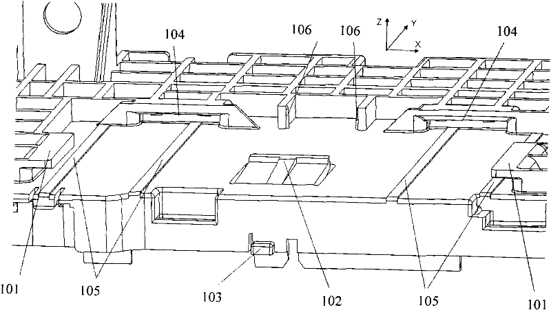 Shell structure of automobile body control module (BCM)