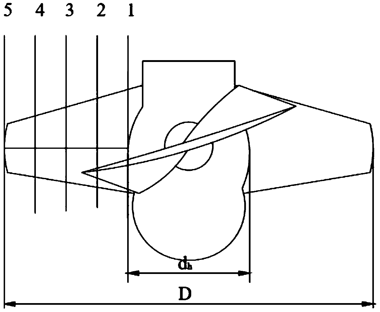 Designing method of axial flow pump impeller based on wheelbase
