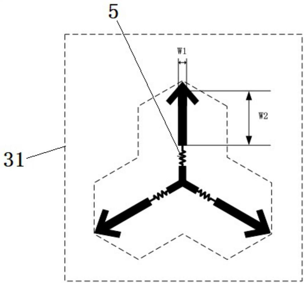 A double-pass band wave-transparent structure with wave-absorbing function