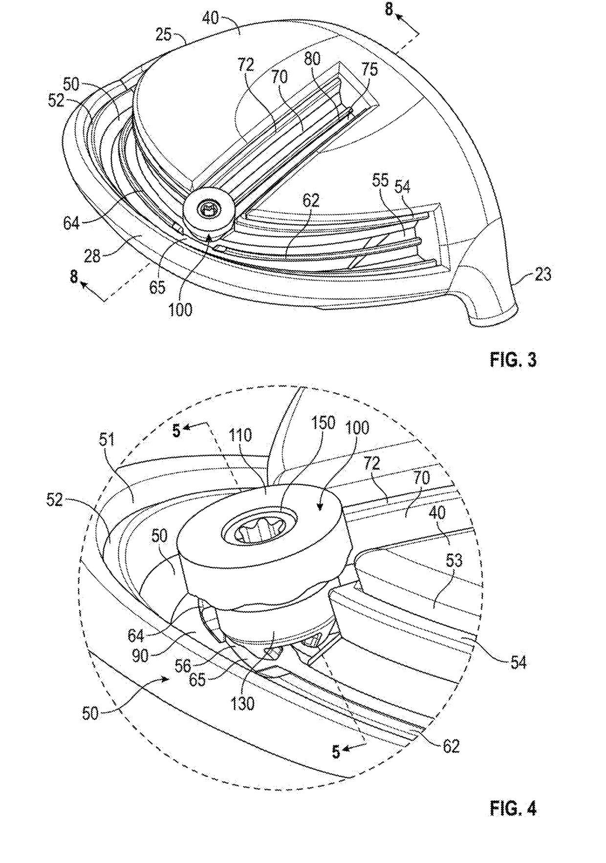 Golf Club Head With Adjustable Weighting