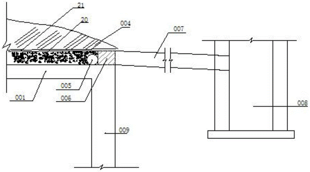 Basement roof drainage system