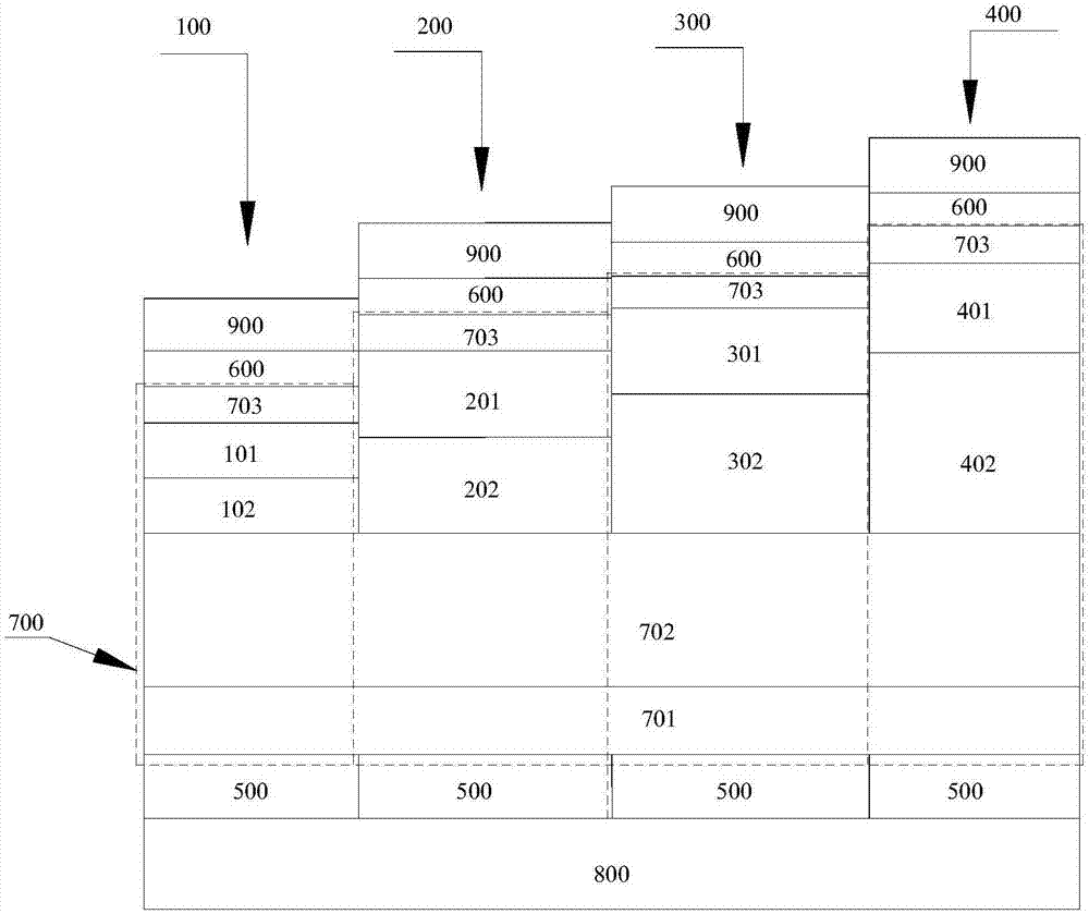 Organic light emitting structure, display device and mobile terminal