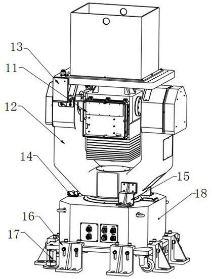 Vehicle-mounted field sun tracking two-dimensional testing device