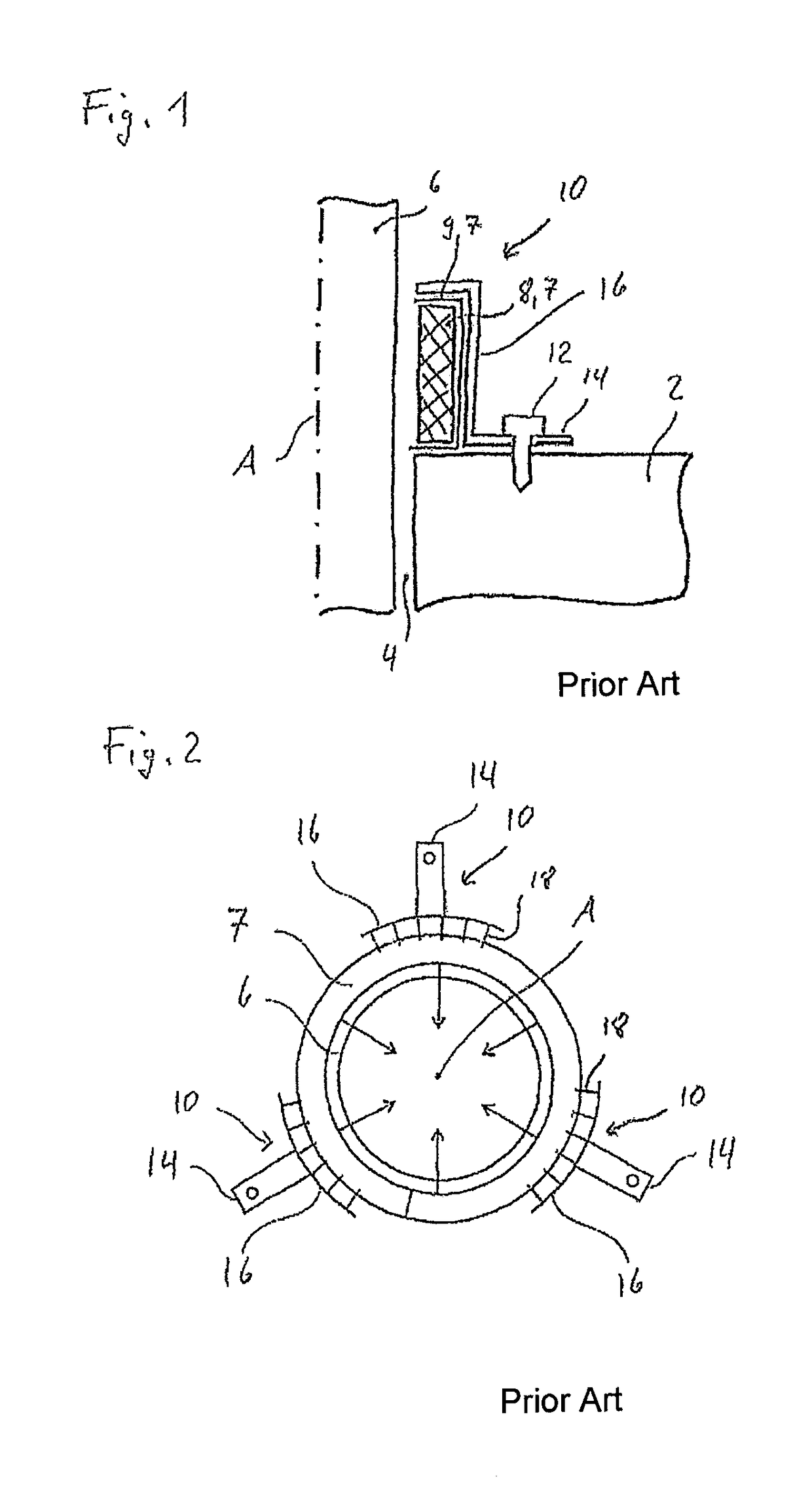 Bracket for a firestop collar and use of this bracket