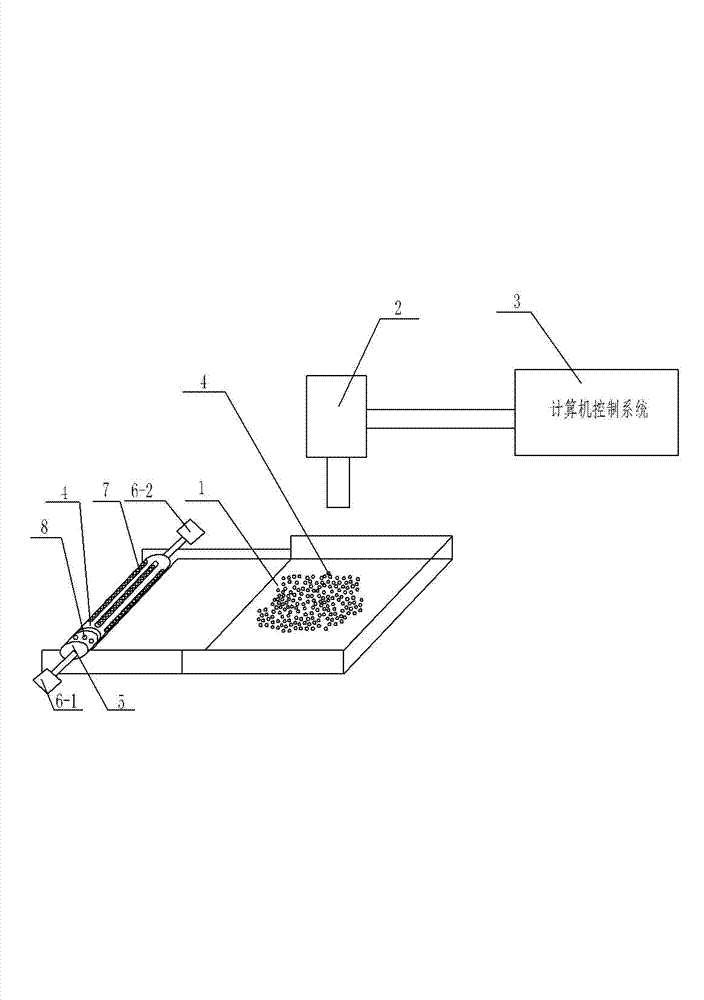 Steel ball intelligent automatic counting device and automatic counting method thereof