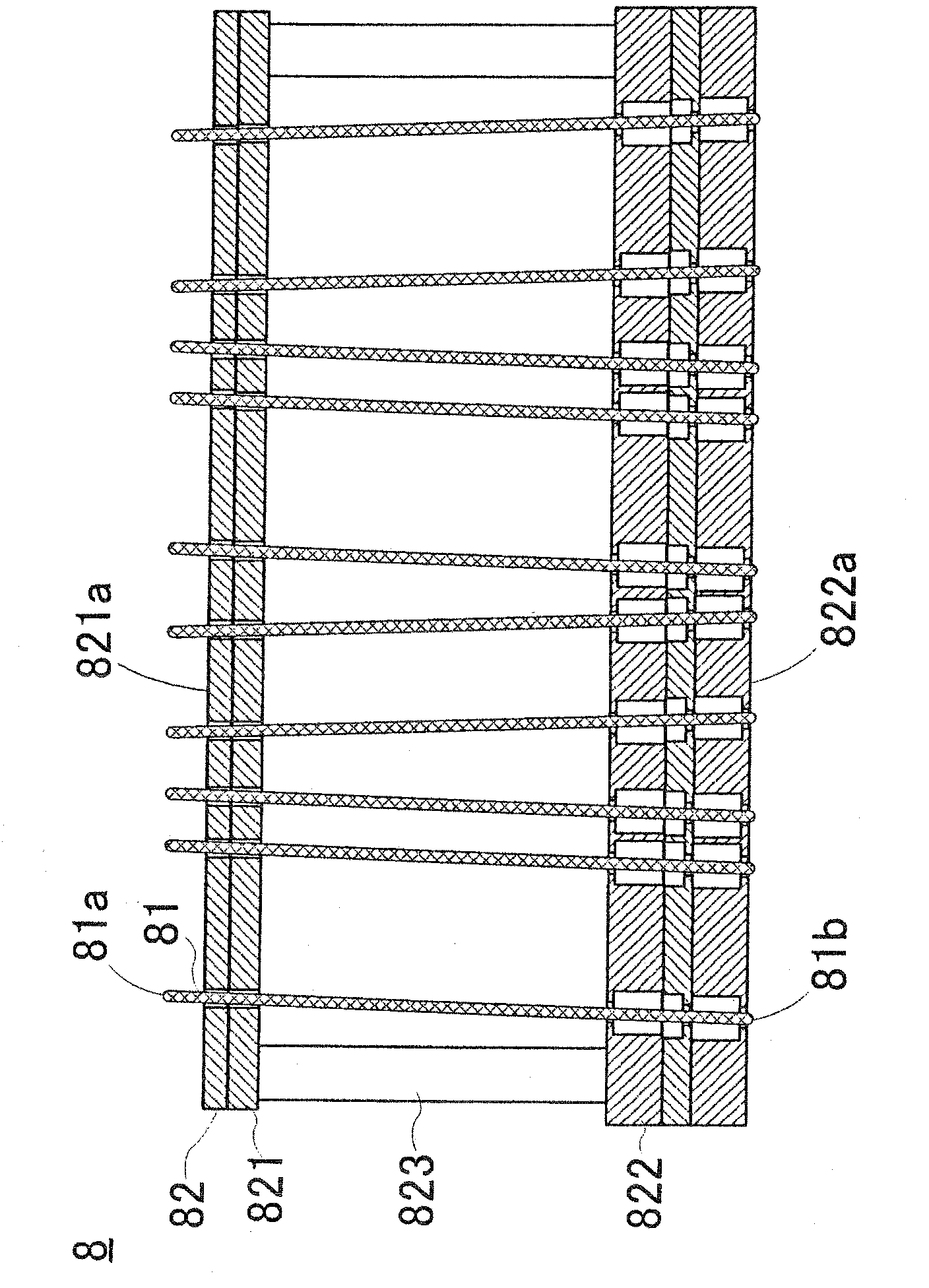 Jig for substrate inspection, base units of jig and substrate inspection apparatus