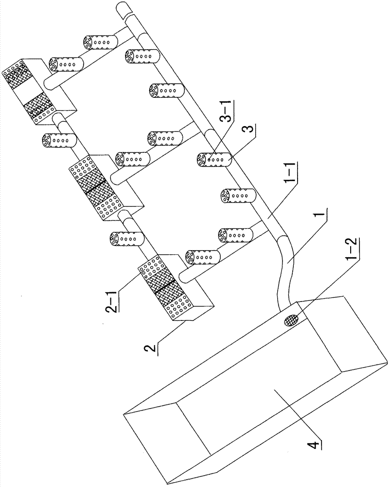 Embedded fish ecological cultivating system of water body self-updated mud flat pipe