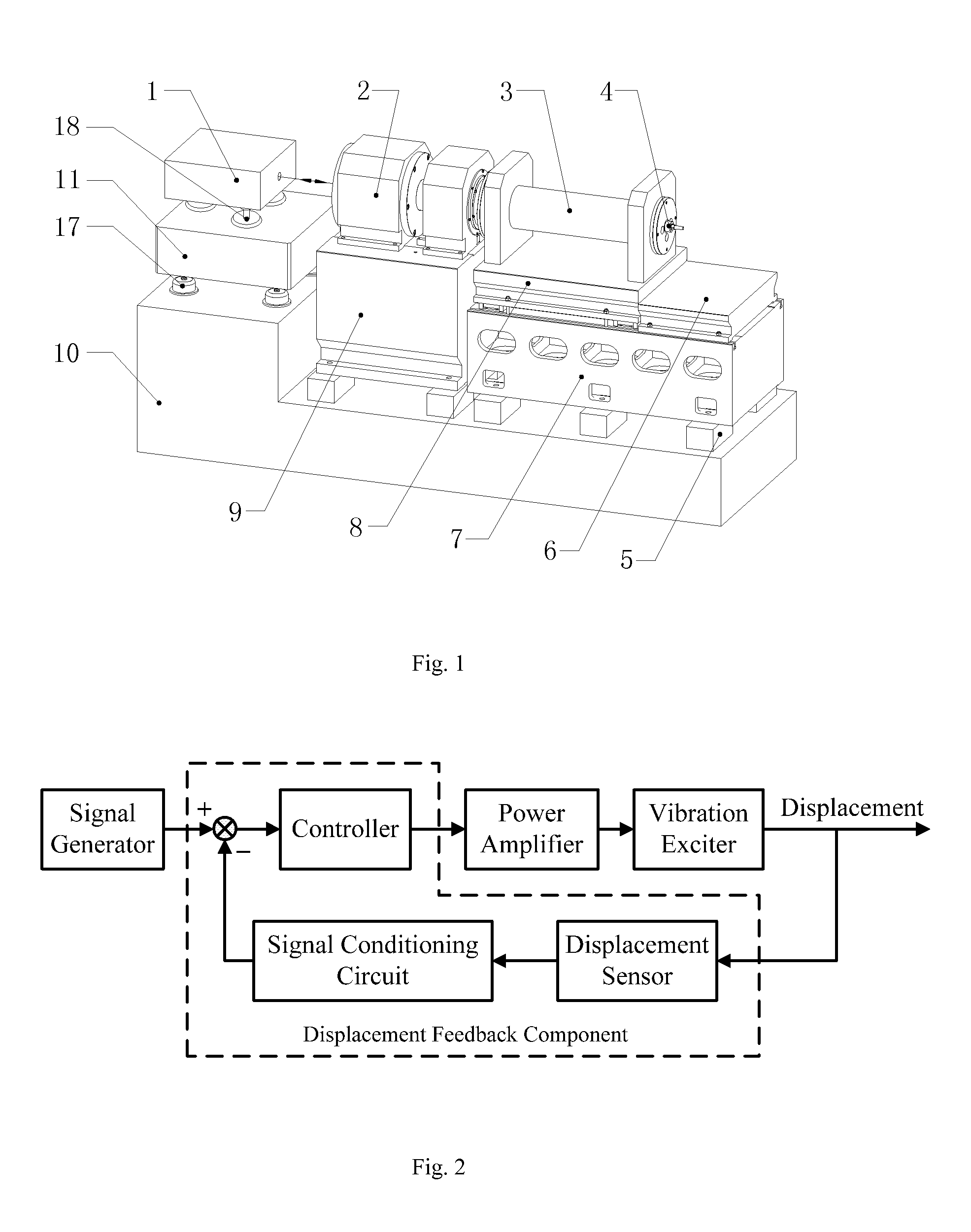 Infrasound generating device based on a displacement-feedback type vibration exciter