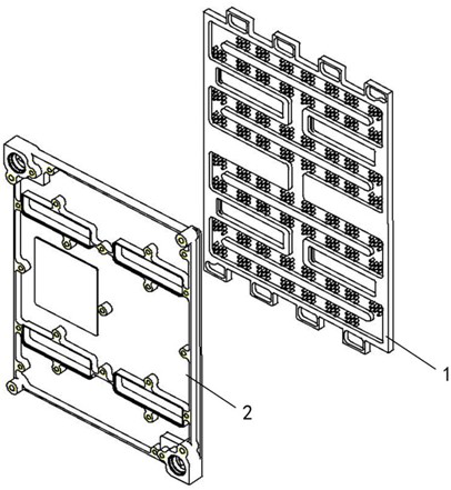 Novel low-expansion high-thermal-conductivity micro-channel bottom plate