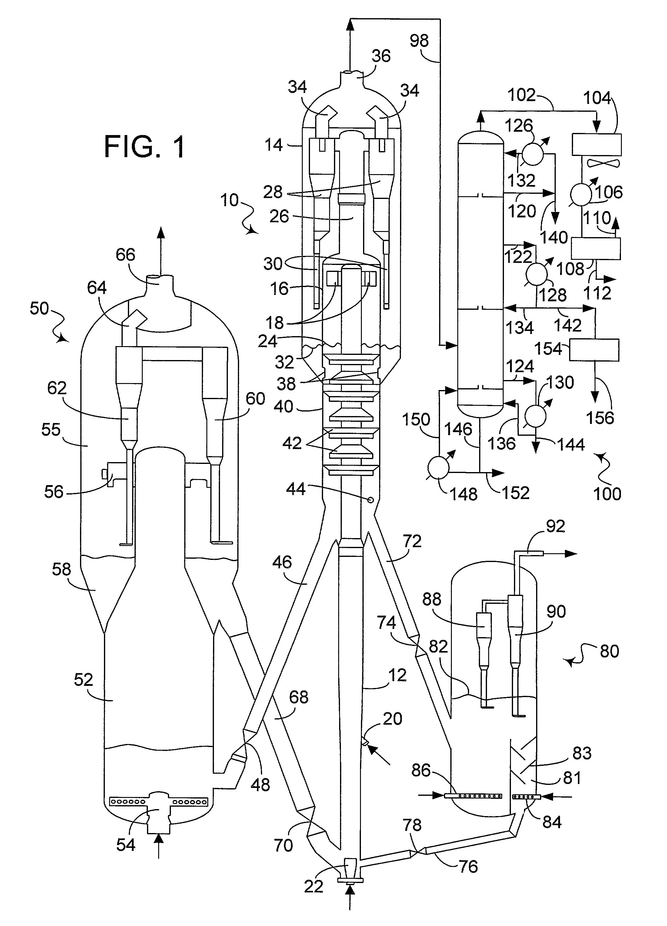 Process for upgrading fcc product with additional reactor