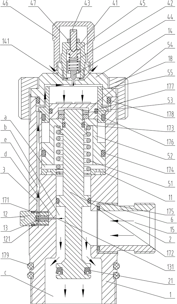 Constant-pressure container valve