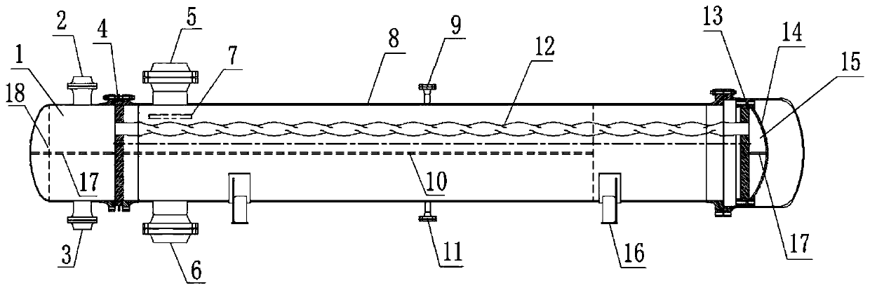 High-efficiency vibration-free gas-water heat exchanger