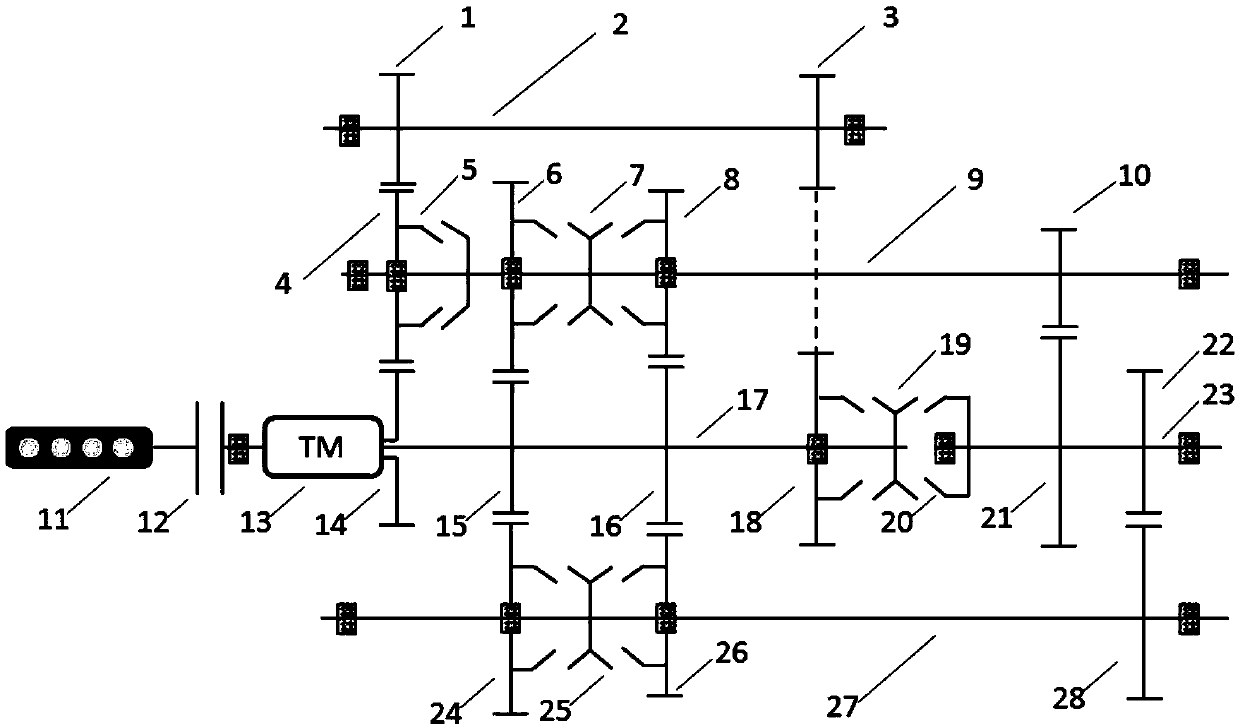 Hybrid power driving system and vehicle