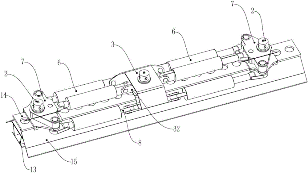 Detection device of offshore platform hydraulic type elevating mechanism