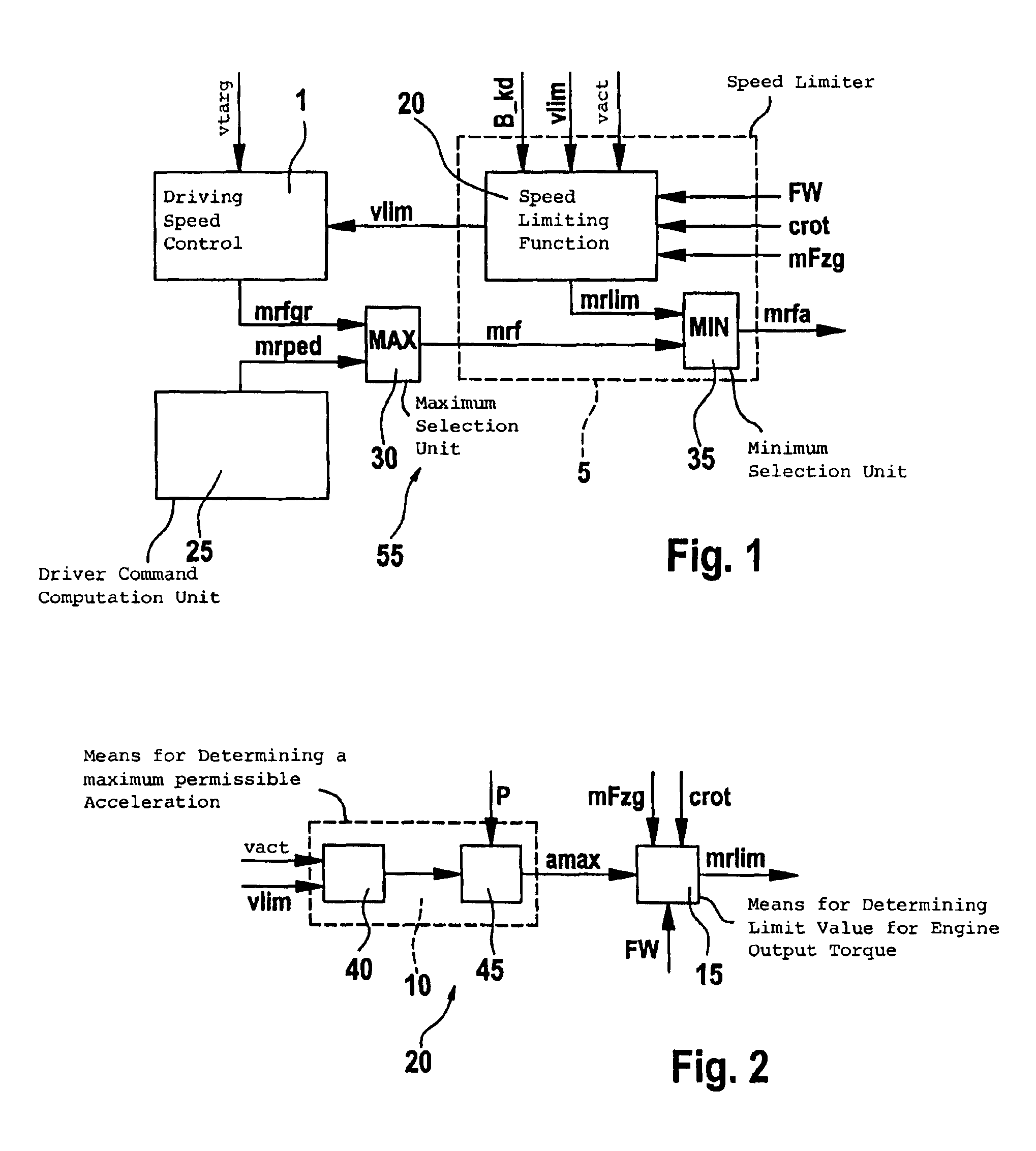 Method and arrangement for limiting the speed of a vehicle