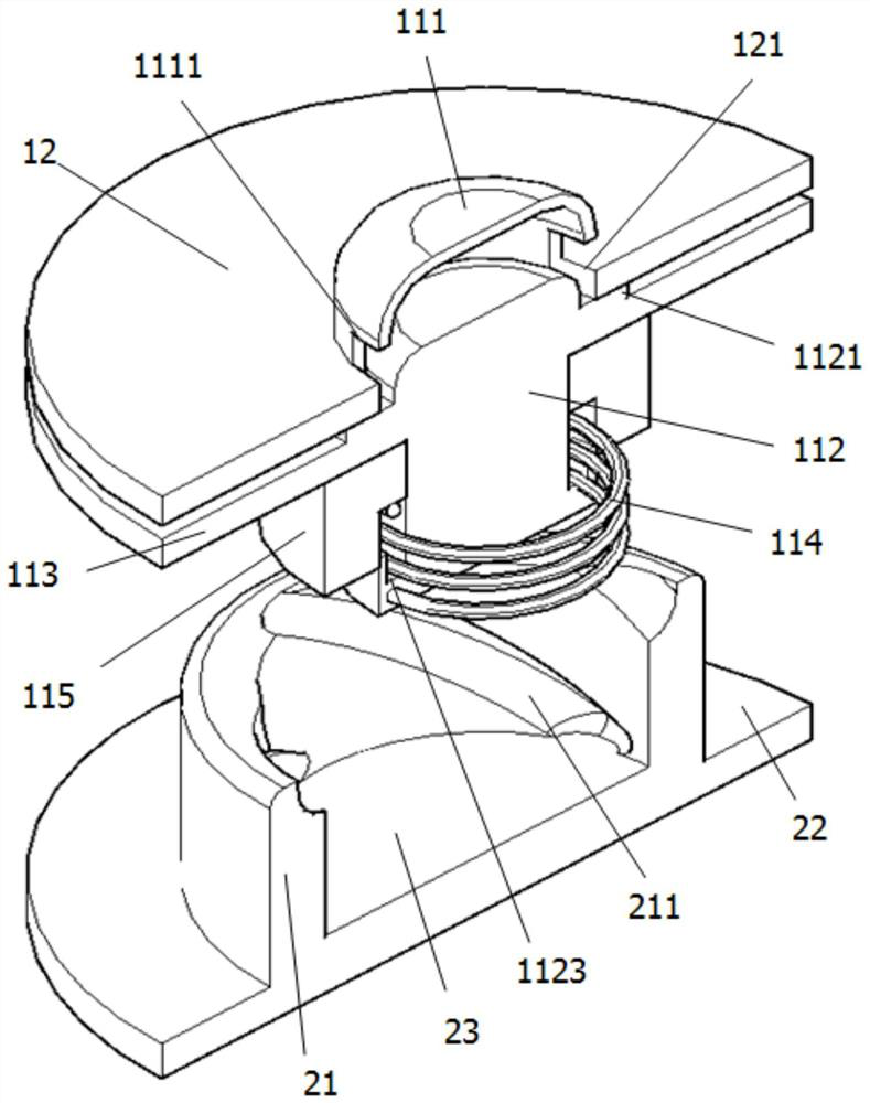 A self-locking snap button