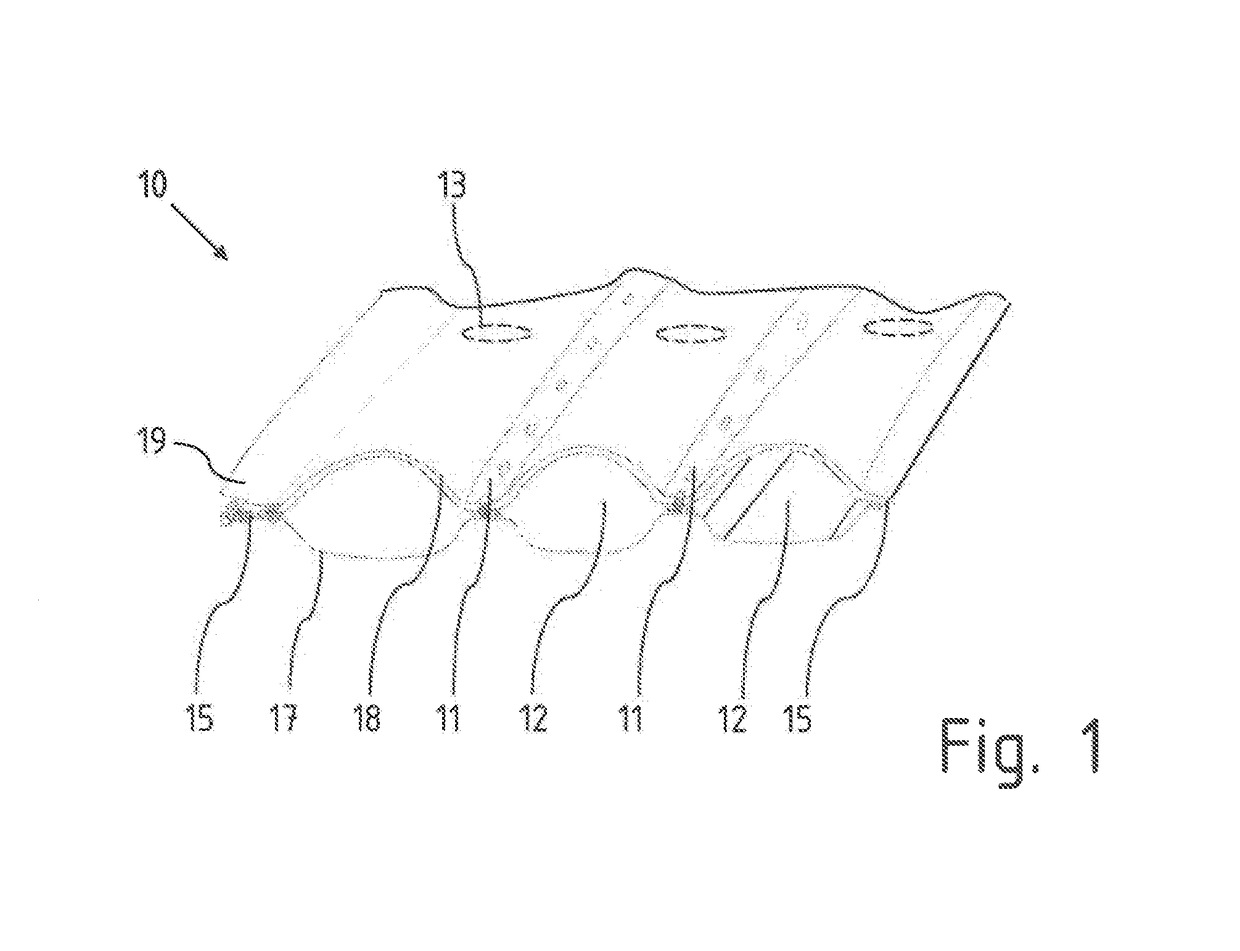 Method for setting up a protective sealing layer in a landfill basin for industrial and mining slurries and geotextile protective tube mat for carrying out the method