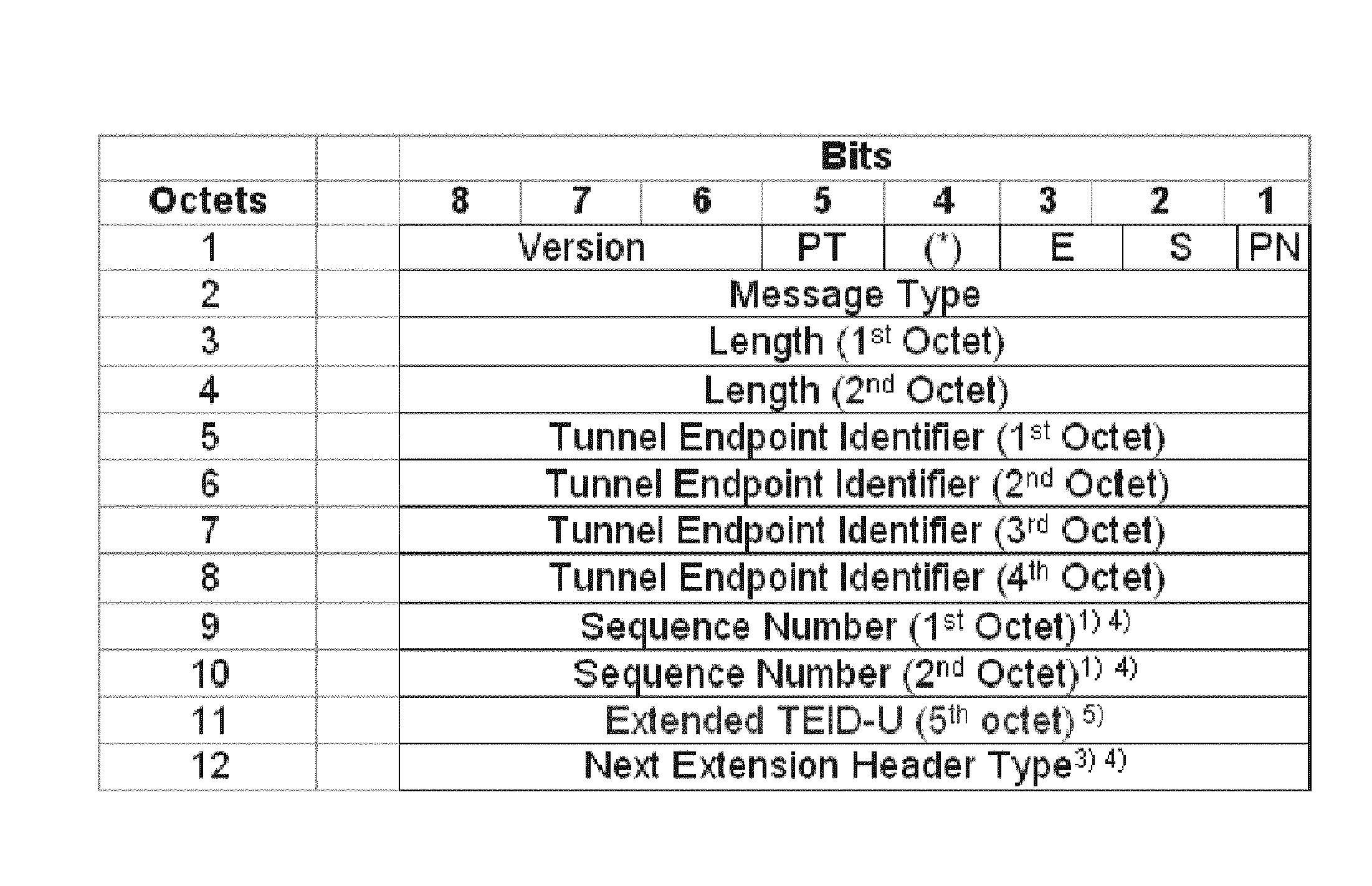 Enhanced GPRS tunnel protocol tunnel endpoint identifier